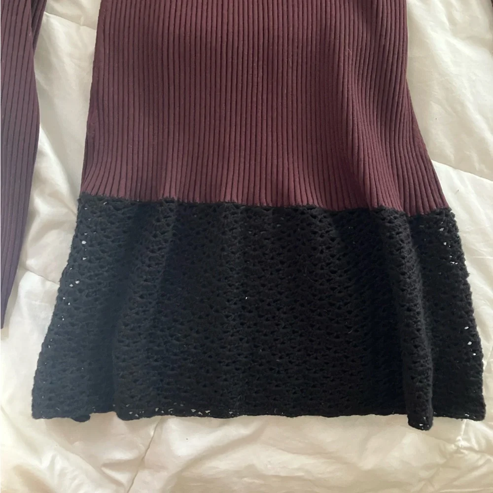 Staud Maroon midi dress! Worn one size small - Picture 3 of 3